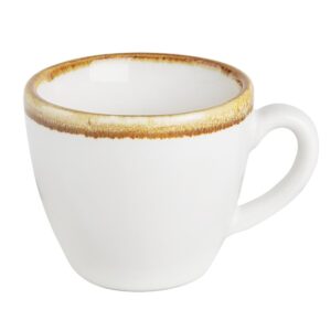 Olympia Kiln espressokopjes krijtwit 85ml (6 stuks)
