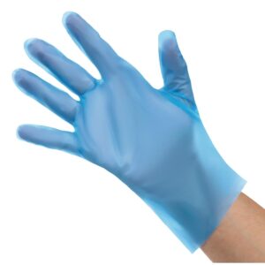 Nisbets Essentials poedervrije TPE handschoenen blauw XL (200 stuks)