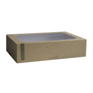 Vegware composteerbare sandwichboxen met deksel medium (50 stuks)