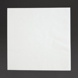 Fiesta recyclebare lunch servetten 30x30cm 1-laags 1/4 vouw wit (5000 stuks)