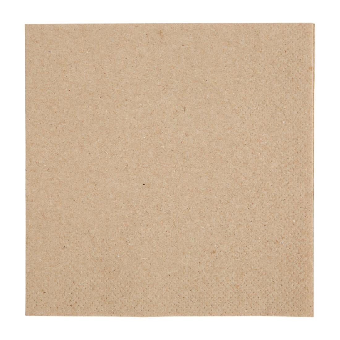 Fiesta recyclebare gerecyclede cocktailservetten 24x24cm 2laags 1/4 vouw kraft (4000 stuks)