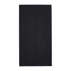 Fiesta Recyclebaar Premium Tablin Dinerservet Zwart 40x40cm Airlaid 1/8 Vouw (500 stuks)