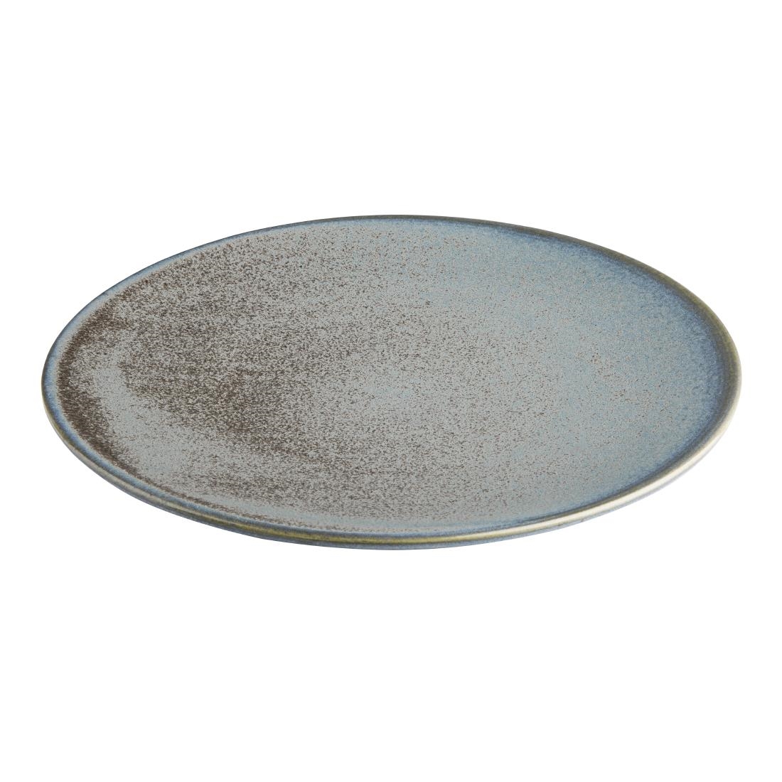 Olympia Ember Blauwe coupe borden 230mm (6 Stuks)