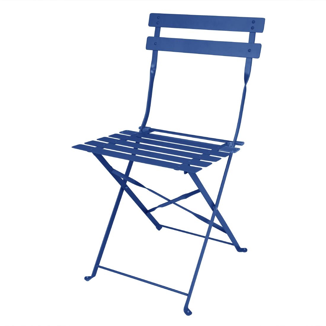 Bolero Perth Pavement Style Klapstoelen Donker Marineblauw (2 stuks)