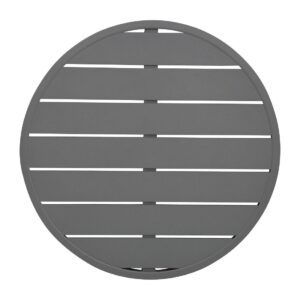 Bolero Aluminium Rond Tafelblad Donkergrijs 580mm