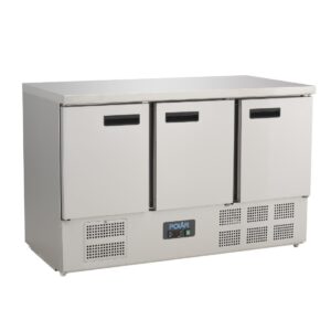 Polar G Serie koelwerkbank met drie deuren 368L