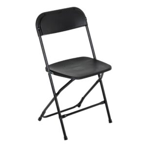 Bolero polypropyleen klapstoelen zwart (10 stuks)