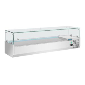 Polar G-serie opzetkoelvitrine 5x GN 1/3 en 1x GN 1/2