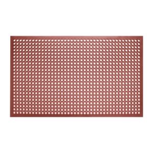 Jantex rubberen vetbestendige anti-vermoeidheidsmat rood 1500 x 900mm