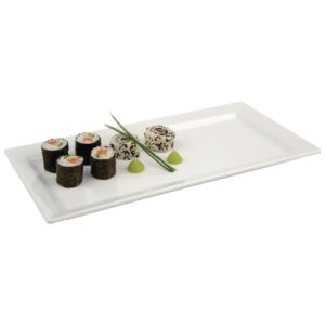 APS Pure rechthoekige melamine schaal wit 35,5x18cm