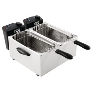Caterlite elektrische tafelmodel friteuse voor licht gebruik 2x2kW