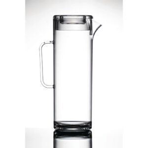 Polycarbonaat kannen met deksels 1,7L (4 stuks)