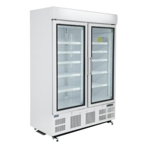 Polar G-serie rechtopstaande vitrinediepvriezer 920L wit