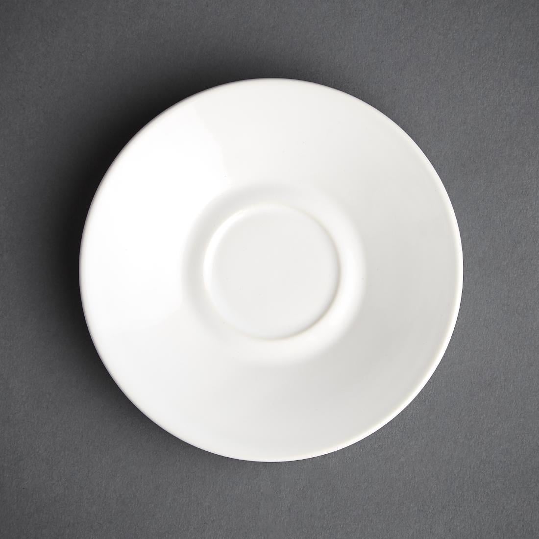 Olympia Café espresso schotel wit (12 stuks)