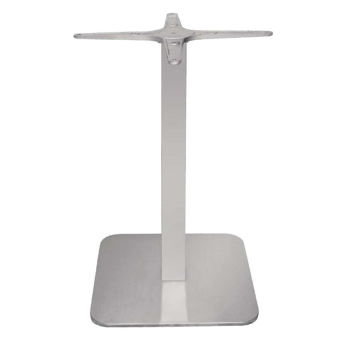 Bolero RVS tafelvoet vierkant 68x40cm