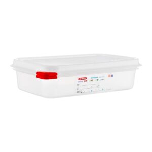 Araven polypropyleen 1/4 gastronorm voedselbewaarcontainers 1,8L (4 stuks)