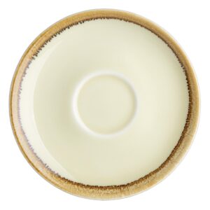 Olympia Kiln schotels voor cappuccino kopjes zandkleur 160mm (6 stuks)