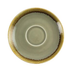 Olympia Kiln schotels voor cappuccino kopjes mosgroen 140mm (6 stuks)