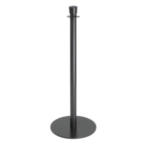 Bolero Vlakke Basis Barrièrepalen Zwart (2 stuks)