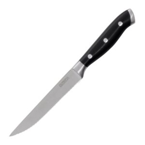 Olympia Premium Geklonken Steakmessen Met Zwarte Abs Handvatten (6 stuks)