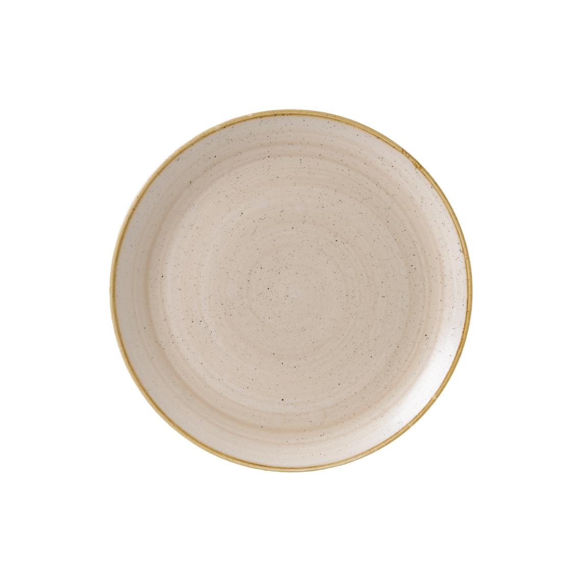 Churchill Stonecast Nutmeg Cream Coupe Bord 32.4cm (6 stuks)