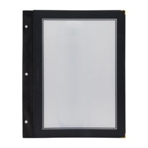 Securit A4 set extra insteekhoezen zwart (5 stuks)