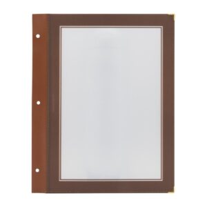 Securit A4 set extra insteekhoezen bruin (5 stuks)