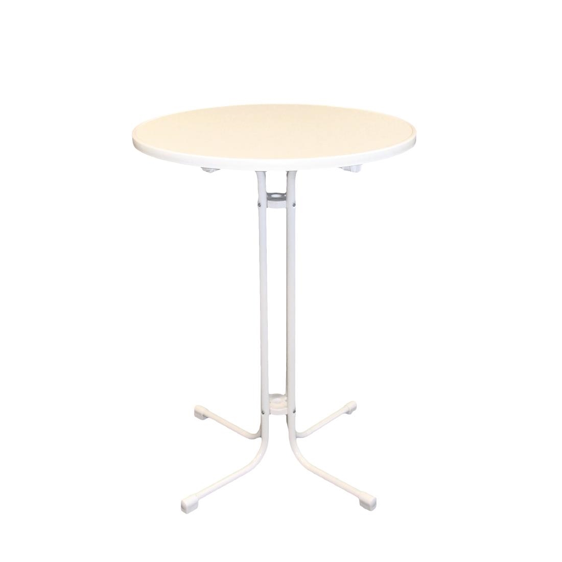 Inklapbare Statafel Monaco wit 80cm