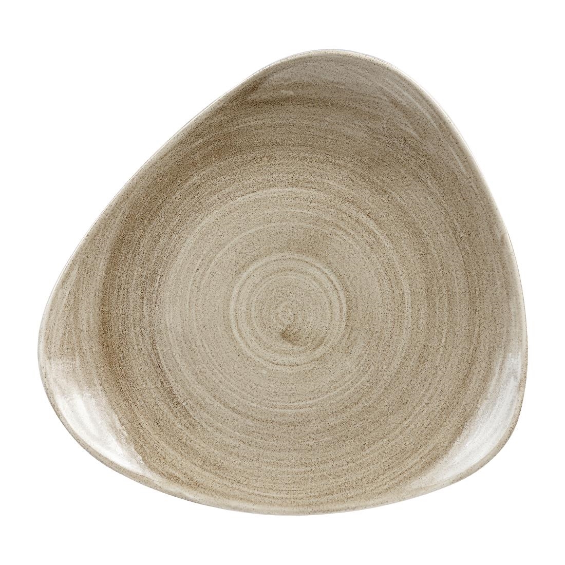 Churchill Stonecast Patina Antique Taupe Lotus Bord 30.5cm (6 stuks)