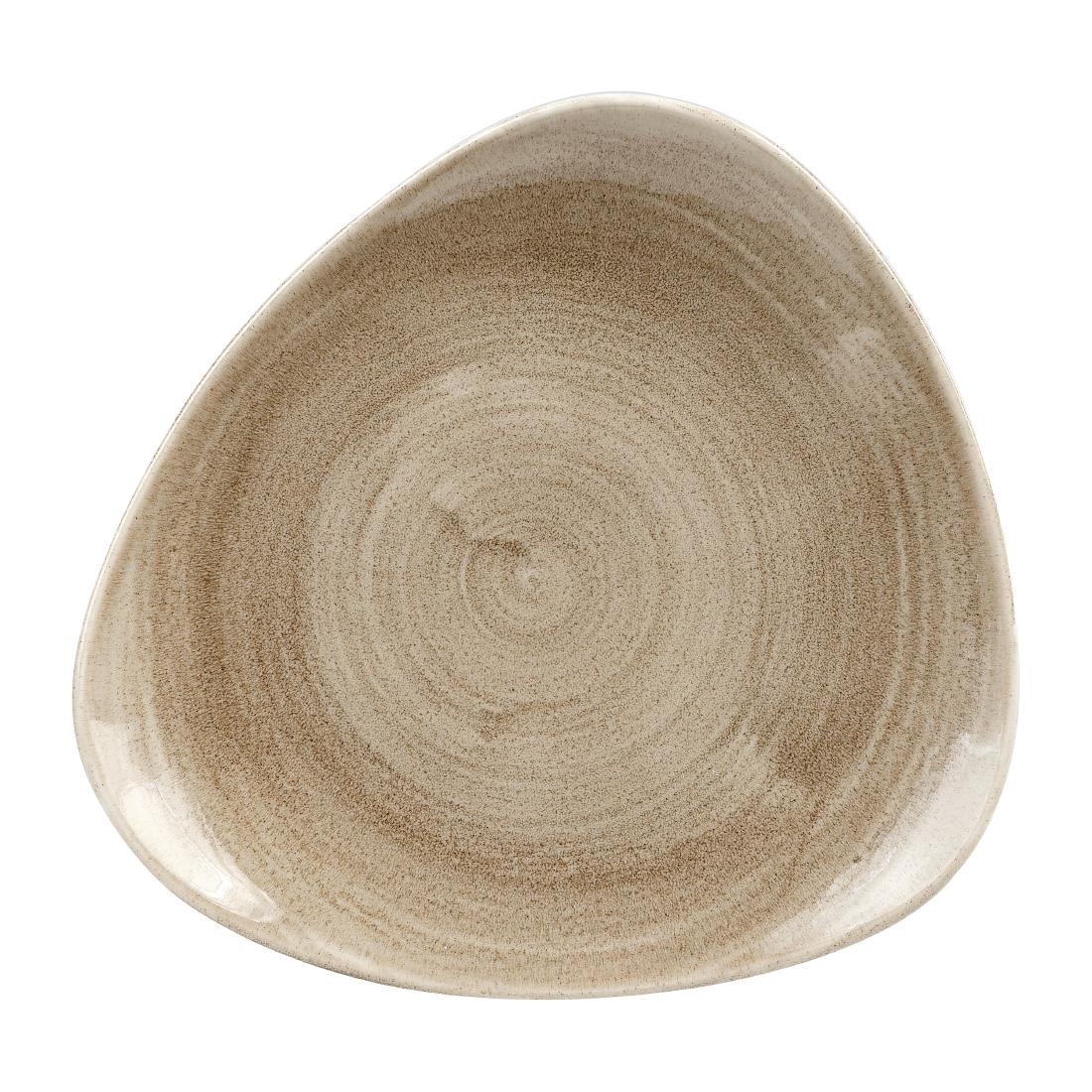 Churchill Stonecast Patina Antique Taupe Lotus Bord 22.9cm (12 stuks)