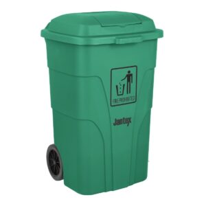 Jantex 120L container Met Voetpedaal groen