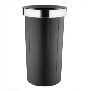 Bolero Ronde zwarte Bak Met Open Deksel 60L