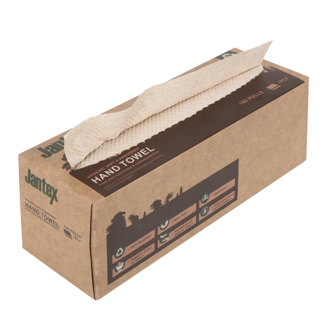 Jantex Green 100% Gerecycled Handdoek 1Laag 100 Vel 36 stuks