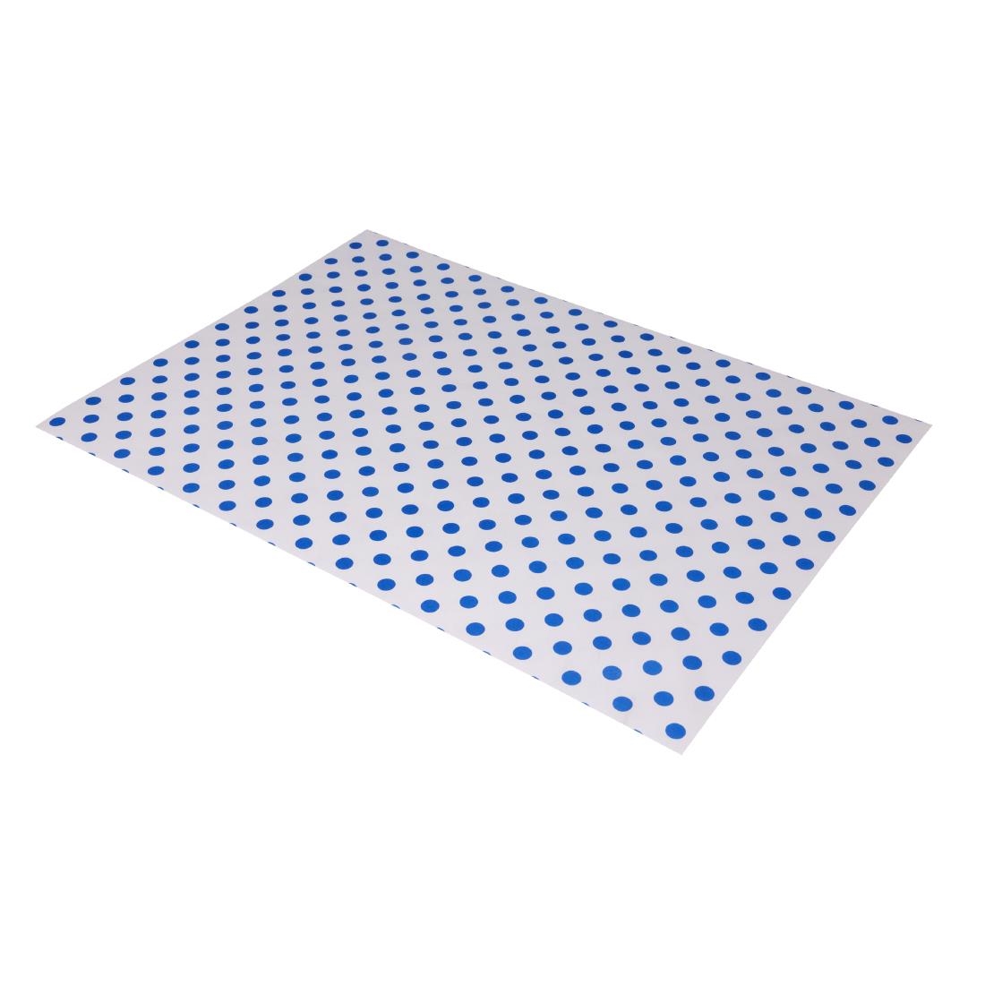 Fiesta Composteerbare Burgerwikkels Blauw Stip 250x350mm (200 stuks)