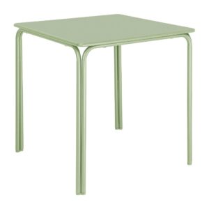Bolero Adeline stalen vierkante tafel 700mm kichtgroen