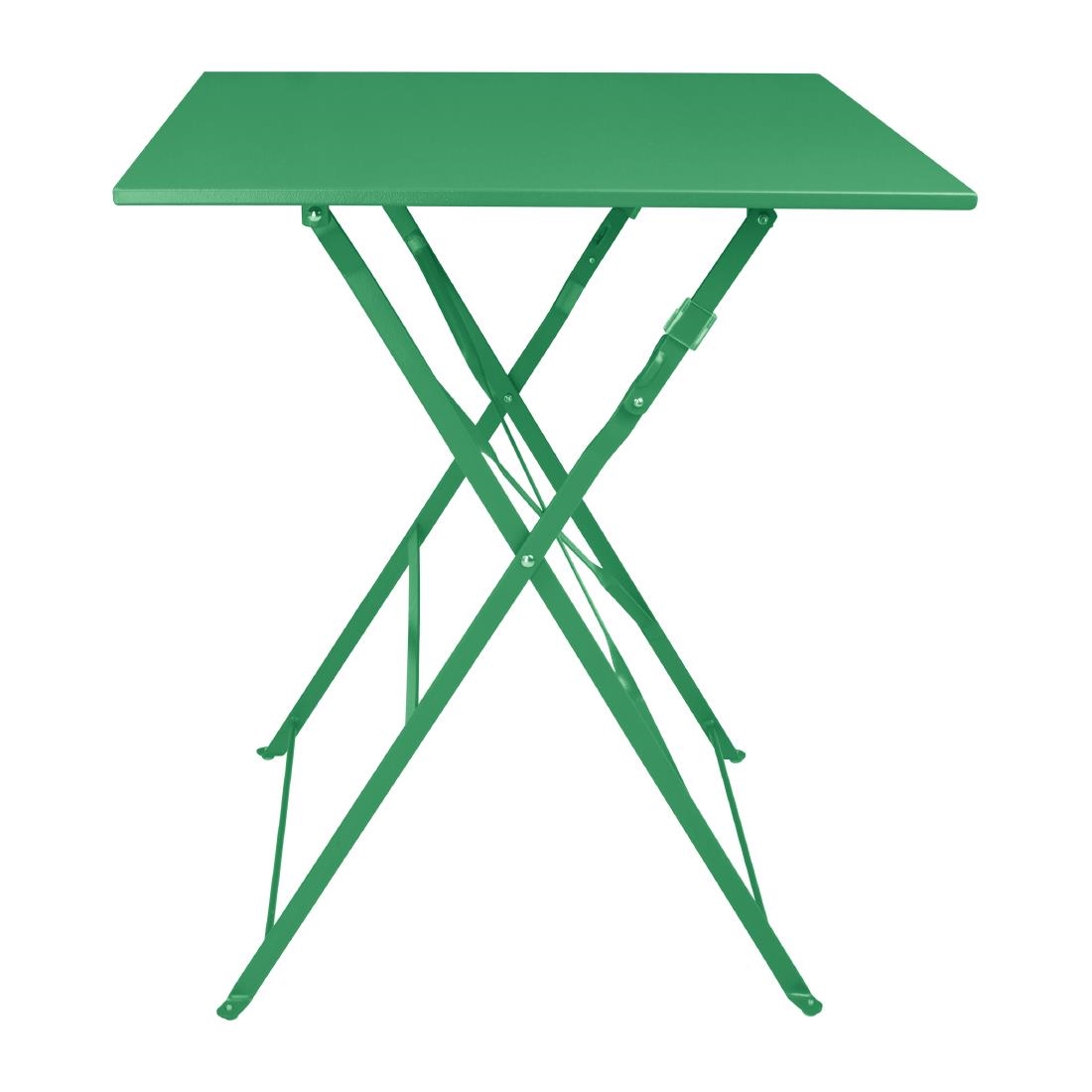 Bolero Perth bosgroene trottoirstijl vierkante tafel 600 mm