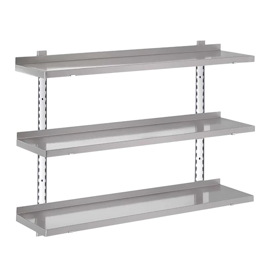 Gastro-M complete schapset 3 niveaus 100x40cm - volledige montageset (excl. schroeven)
