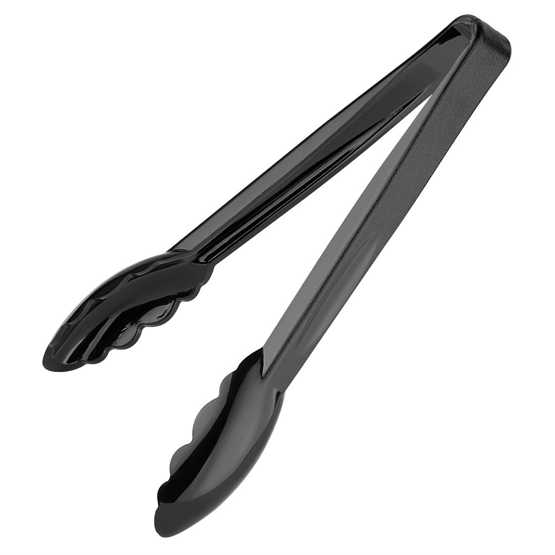 Nisbets Essentials 22cm polycarbonaat tang zwart (6 stuks)