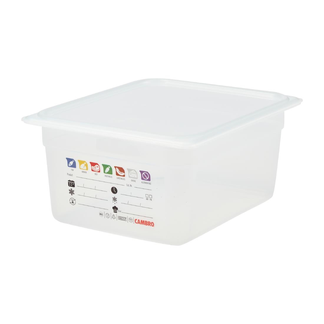 Cambro Safetrak IML polypropyleen voedselbewaarbak 1/2 GN 150mm
