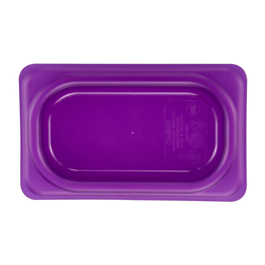 Cambro Safetrak IML polypropyleen afsluitdeksel paars 1/9GN