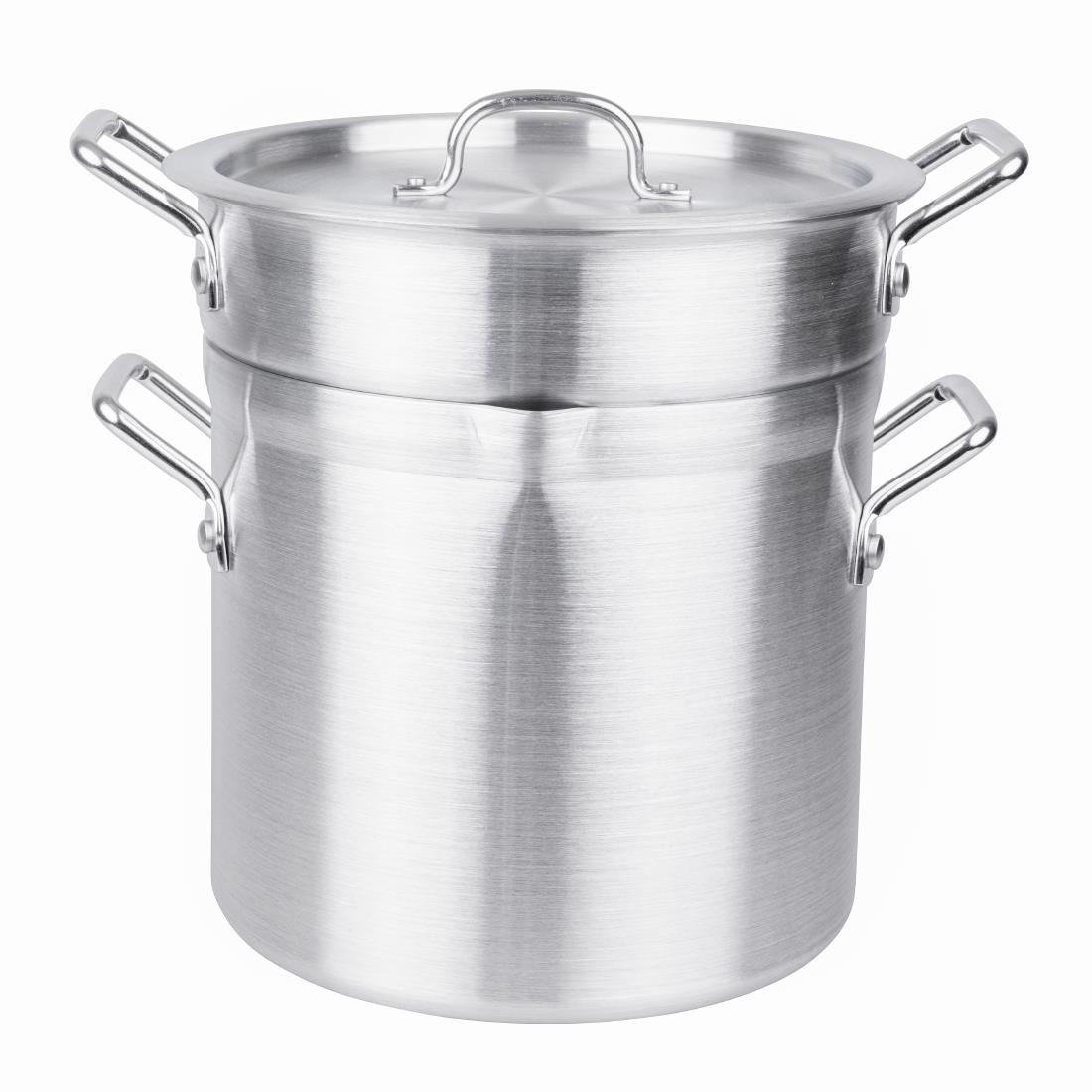 Vogue aluminium pan met au bain marie inzet 10L