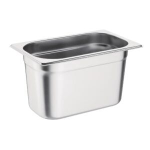 Vogue roestvrijstalen 1/4 gastronorm bak 150mm