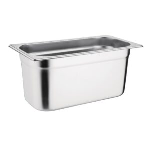 Vogue roestvrij staal 1/3 gastronorm bak 150 mm