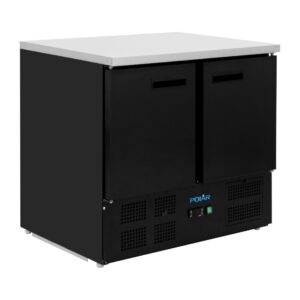 Polar G-serie dubbele deur koelwerkbank zwart 257L