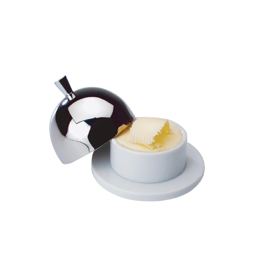 Botervloot met RVS cloche 4cl