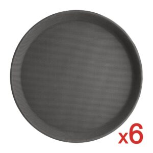 Bulk koop 6 Olympia kristallon polypropyleen ronde antislipdienbladen (6 Stuks)
