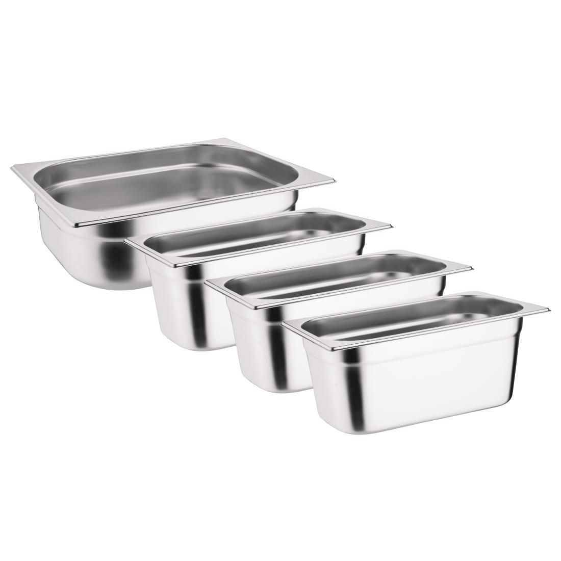 Vogue GN bakken set 3xGN 1/3 en 1x GN 1/2