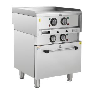 Buffalo 600 Serie Vrijstaande Elektrische Bakplaat Met Heteluchtoven