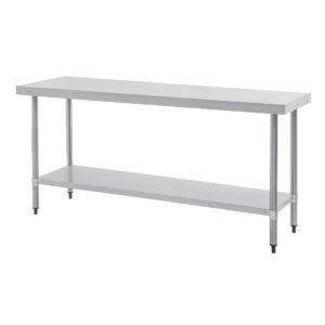 Vogue roestvrijstalen werktafel 1800mm