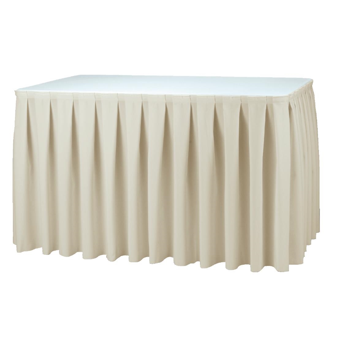 Tafelrok Boxpleat ecru